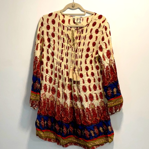 Medium PPLA Long Sleeve Paisley Dress - Picture 1 of 2